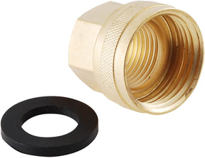 LDR 504 2410 3/4-Inch Fht by 1/2-Inch Fip Brass Swivel Hose Fitting