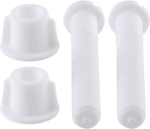 LDR Industries 503 4120 Bolt Set, 4.5 x 2.2 x 1.5 inches, White (toilet seat bolts)