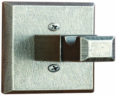 AIW Distressed Nickel Square Base Single Robe Hook #H61N-DN