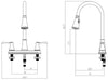 Wasserman 22167143 - Pulldown Kitchen Faucet with 28mm Spout