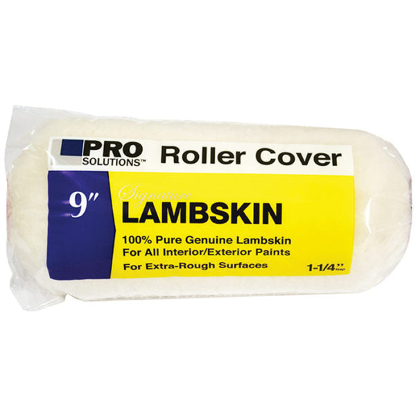 9″ x 1-1/4″ Nap Pro Solutions 30114 Signature, Lambskin Roller Cover