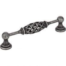 Load image into Gallery viewer, 128 MM CENTER-TO-CENTER DISTRESSED ANTIQUE SILVER BIRDCAGE TUSCANY CABINET PULL #749-128B-SIM