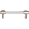 Tirador para gabinete tipo barra Carmen, 96 mm entre centros, níquel satinado #775-96SN
