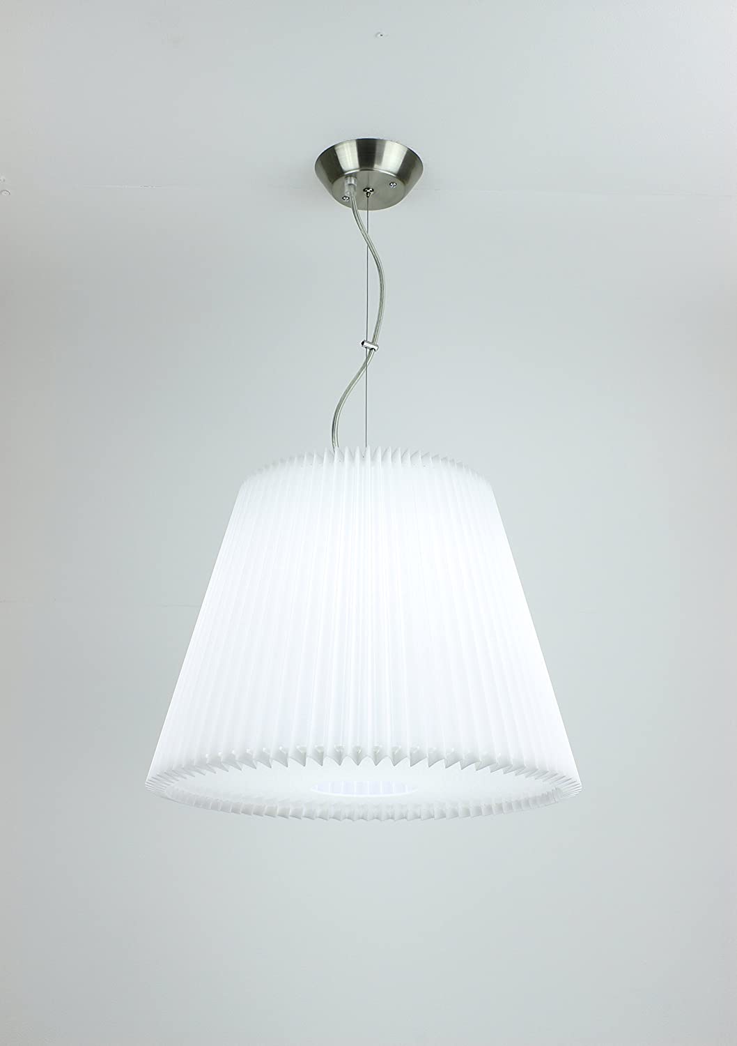 EQLight PNDM01 Nidama Light Contemporary Pendant, White, Medium