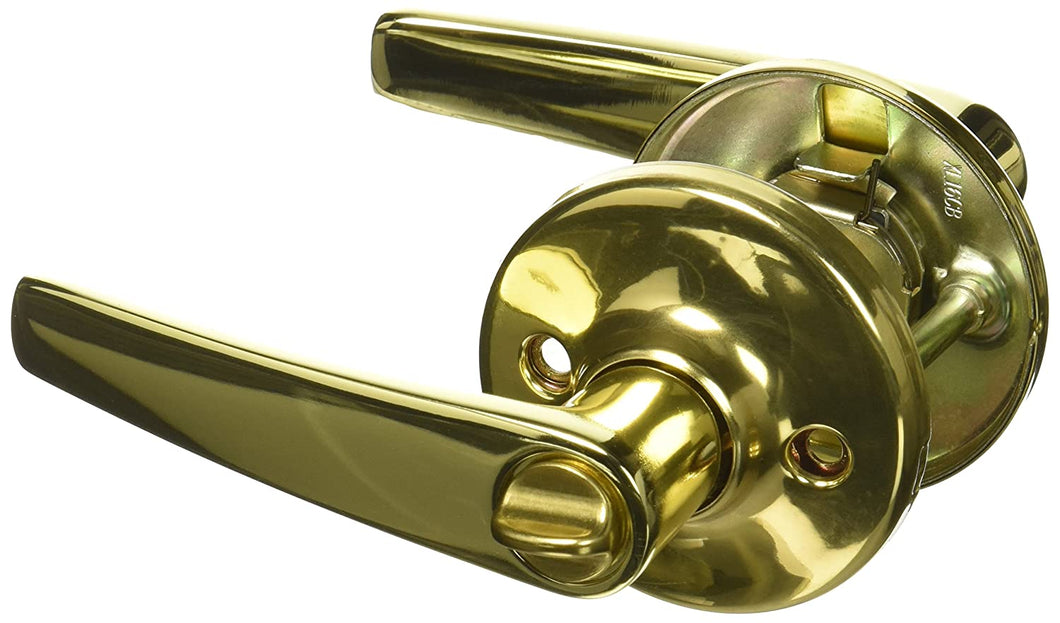 Kwikset Delta Privacy Lever Polished Brass 300DL 3 RCAL RCS BBPKG #93001-268