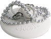 LDR 501 4200 Rubber Basin Stopper With Chain - Fits 1-Inch -1-3/8-Inch Drain Openings