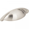3" Center-to-center Satin Nickel Lyon Cabinet Cup Pull #8233SN