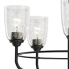 Candelabro Carlo de 23" y 5 luces, negro #82351