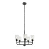 Candelabro Carlo de 23" y 5 luces, negro #82351