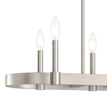 Load image into Gallery viewer, Brené 28&quot; 6 Light Linear Chandelier Brushed Nickel #82352