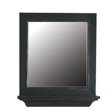 Load image into Gallery viewer, DECOLAV 9865-DES Bathroom Furniture 26-in W x 30-in H Distressed Espresso Round Bathroom Mirror