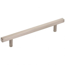 Load image into Gallery viewer, 160 mm Center-to-Center Satin Nickel Square Dominique Cabinet Bar Pull #845-160SN