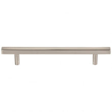 Load image into Gallery viewer, 128 mm Center-to-Center Satin Nickel Square Dominique Cabinet Bar Pull #845-128SN