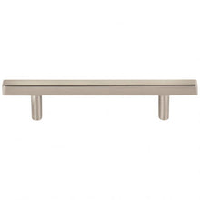 Load image into Gallery viewer, 96 mm Center-to-Center Satin Nickel Square Dominique Cabinet Bar Pull #845-96SN