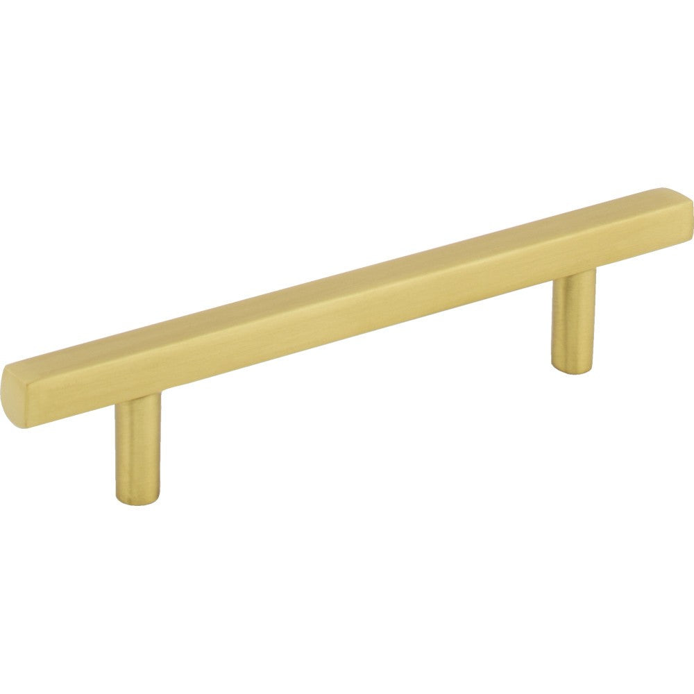 96 MM CENTER-TO-CENTER BRUSHED GOLD SQUARE DOMINIQUE CABINET BAR PULL #845-96BG