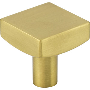 1-1/8" OVERALL LENGTH BRUSHED GOLD SQUARE DOMINIQUE CABINET KNOB #845BG