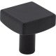 Load image into Gallery viewer, 1-1/8&quot; OVERALL LENGTH MATTE BLACK SQUARE DOMINIQUE CABINET KNOB #845MB