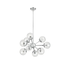 Load image into Gallery viewer, Kichler Lighting 9-Light Polished Chrome Clear Glass Pendant Light #82261