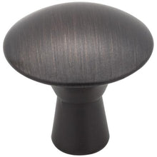 Load image into Gallery viewer, 1-1/16&quot; DIAMETER BRUSHED OIL RUBBED BRONZE ZACHARY CABINET MUSHROOM KNOB #988DBAC