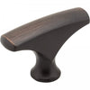 1-5/8" Overall Length Brushed Oil Rubbed Bronze Aiden Cabinet "T" Knob #993DBAC