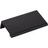3" Overall Length Matte Black Edgefield Cabinet Tab Pull #A500-3MB