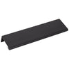 Tirador de gabinete tipo pestaña Edgefield de 6" de largo total, negro mate, A500-6MB