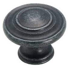 1-3/8-IN. WROUGHT IRON 3-RING CABINET KNOB #BP1586-WID