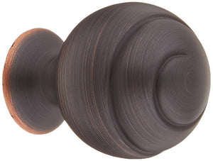 Amerock BP9338-ORB Oil Rubbed Bronze Swirl'z Spiral Ball Cabinet Hardware Knob, 1-1/8" Diameter