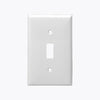 Placas de pared de plástico para interruptor de palanca de 1 unidad, color blanco, Enerlites #8811-W