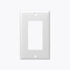 Enerlites White 1-Gang Mid-Size Decorator/GFCI Plastic Wall plates #8831M-W