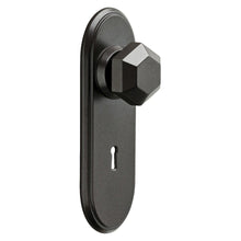 Load image into Gallery viewer, Liberty Hardware&#39;s YOUNG HOUSE LOVE Cocoa Bronze Faceted Doorknob Metal Wall Hooks