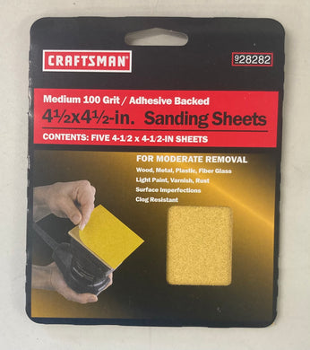 Craftsman  5-Pack Medium 100 grit 4 1/2