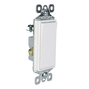 91150-W ENERLITES Decorator Paddle Rocker Light Switch, Single Pole