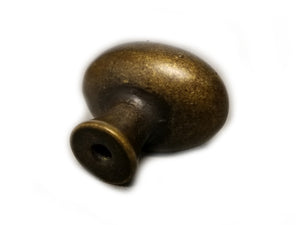 Heritage Hardware 1.5" Diameter Oval Cabinet Knobs - Special Brass #K11-SB