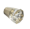 Brainerd P23213W-116-C - 1 in. (25mm) Melrose Acrylic Octangular Knob - Satin Nickel And Clear