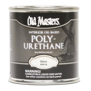 1 Qt Old Masters 49504 Clear Old Masters Oil-Based Interior Polyurethane, Semi-Gloss
