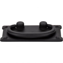 Load image into Gallery viewer, 3&quot; CENTER-TO-CENTER MATTE BLACK RECTANGLE VERONA CABINET DROP PULL #R1011MB