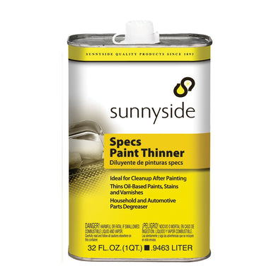 1 cuarto de galón Sunnyside 70432 Especificaciones de Sunnyside Diluyente de pintura