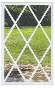 Inserciones de vidrio de media puerta delantera transparente de 22" x 36" con rejilla sobre vidrio 12 - Lite