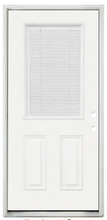 Load image into Gallery viewer, ODL - 22-in x 36-in Clear Front Half Door Glass Inserts With Non Retractable Mini Blinds Between Glass (&quot;For Sale In Store Only&quot;)