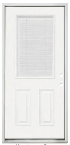 ODL - 22-in x 36-in Clear Front Half Door Glass Inserts With Non Retractable Mini Blinds Between Glass ("For Sale In Store Only")