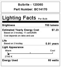 Load image into Gallery viewer, Bulbrite 120060 60A-220 60-Watt High voltage Incandescent Standard A19 Medium Base Frosted 2-Pack