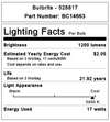 Bulbrite F17T8/850/EW Energy Wiser 17W 5000K Linear Tube T8 Bi-Pin Base Fluorescent Lamp #528817