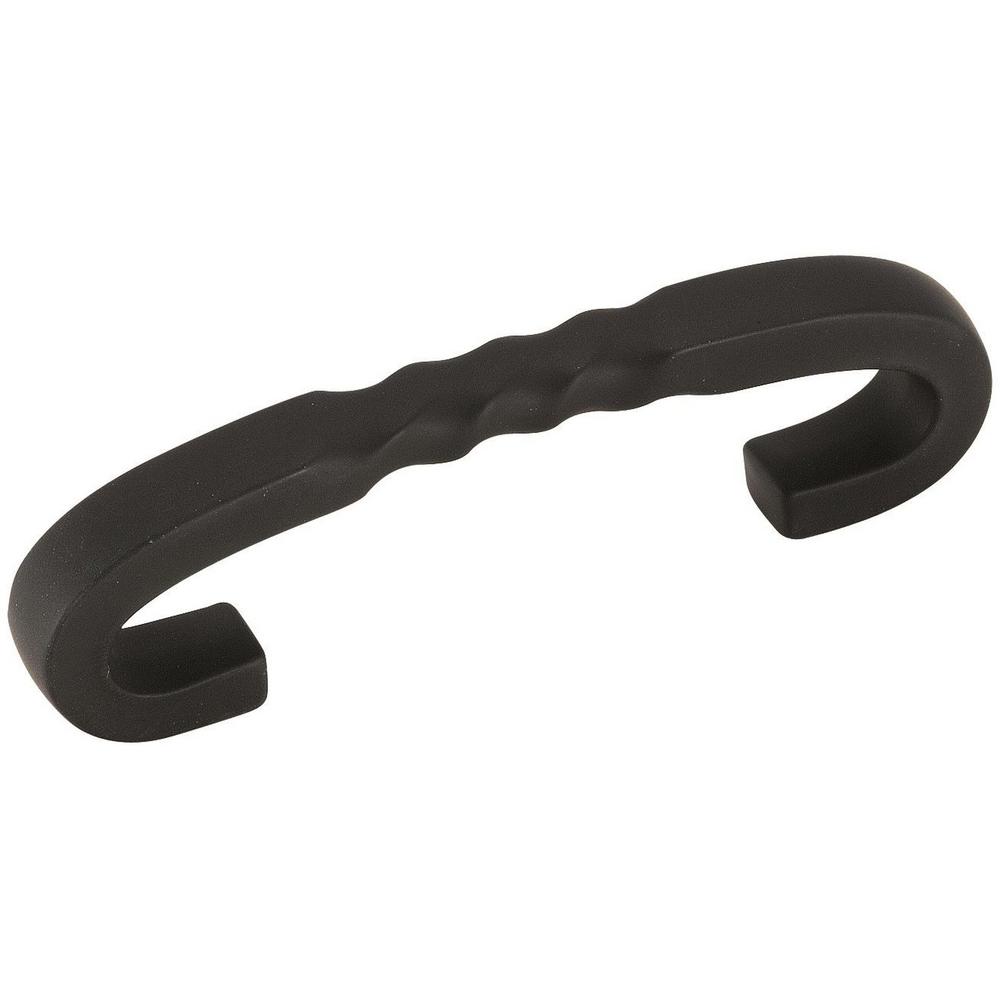Inspirations 3 in (76 mm) Center-to-Center Flat Black Cabinet Drawer Pull #BP1584-FB