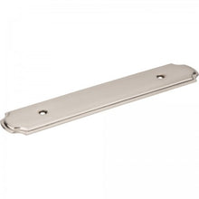 Load image into Gallery viewer, 6-1/8&quot; O.L. (96 MM CENTER-TO-CENTER) SATIN NICKEL ROPE PULL BACKPLATE #B812-96SN