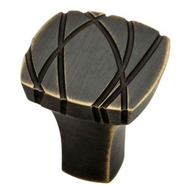 Brainerd Ayanna 1.25-in Bronce con detalles dorados Perilla de gabinete moderna cuadrada #P27756V-VBG-C