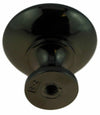 Perilla Garrett de cromo negro brillante pesado P50154C-BL-C