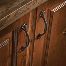 Liberty 3 in. (76 mm) Center-to-Center Bronze with Copper Highlights Half-Round Foot Drawer Pull #P39955C-VBC-C