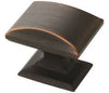 Amerock Candler Perilla de gabinete rectangular de 1-1/4" (bronce aceitado) #BP29340ORB