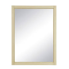 DECOLAV Jordan 24"W x 32"H Espejo de baño rectangular blanco envejecido